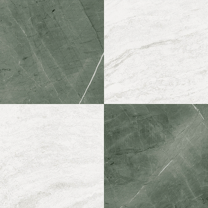Floorpops Jade Bonneville Self Adhesive Floor Tiles - Pack of 10