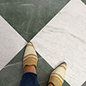 Floorpops Jade Bonneville Self Adhesive Floor Tiles - Pack of 10