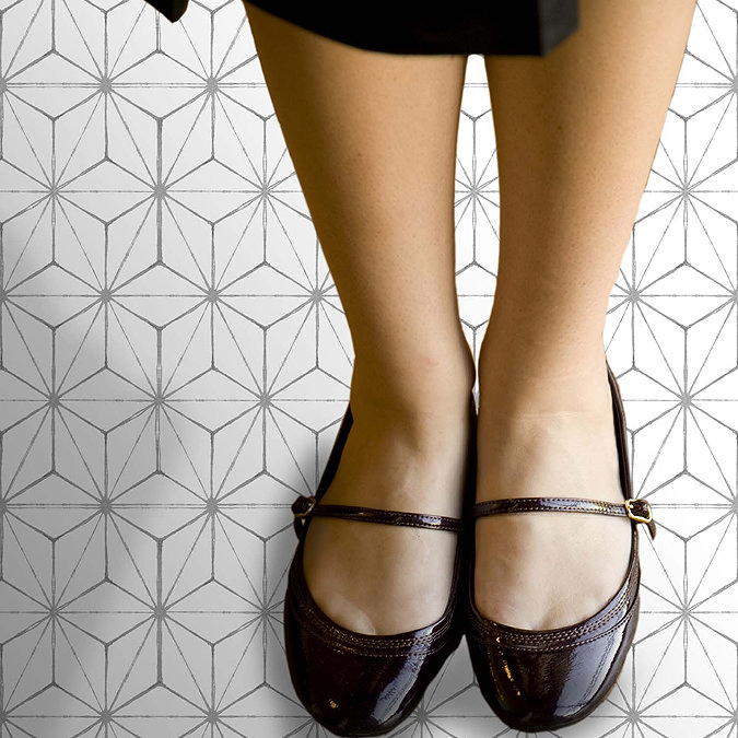Floorpops Kikko Self Adhesive Floor Tile - Pack of 10  Newest Large Image