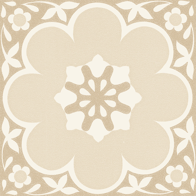 Floorpops Natural Daphne Self Adhesive Floor Tiles - Pack of 10