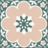 Floorpops Pink Daphne Self Adhesive Floor Tiles - Pack of 10
