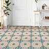 Floorpops Pink Daphne Self Adhesive Floor Tiles - Pack of 10
