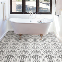 Floorpops Remy Self Adhesive Floor Tile - Pack of 10 Large Image