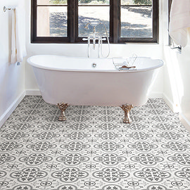 Floorpops Remy Self Adhesive Floor Tile - Pack of 10 Large Image
