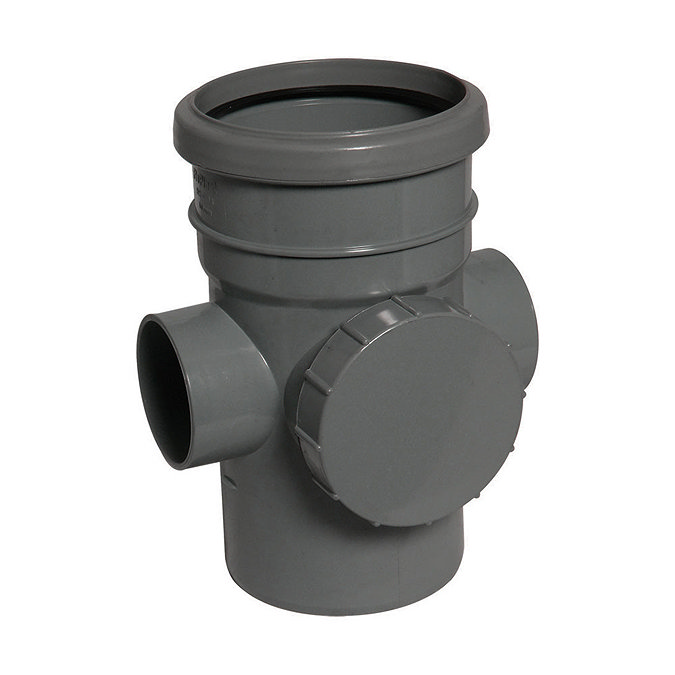 FloPlast 110mm Anthracite Grey Access Pipe - SP274AG Large Image