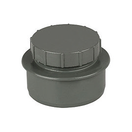 FloPlast 110mm Anthracite Grey Screwed Access Cap - SP292AG Large Image