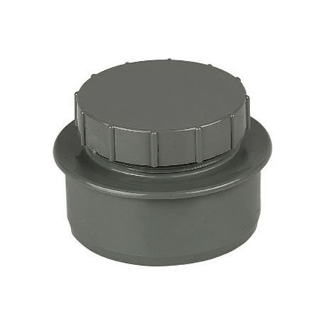 FloPlast 110mm Anthracite Grey Screwed Access Cap - SP292AG Large Image