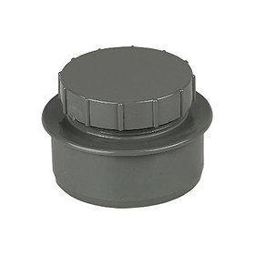 FloPlast 110mm Anthracite Grey Screwed Access Cap - SP292AG Large Image