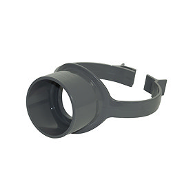 FloPlast 110mm Anthracite Grey Strap Boss - SP319AG Large Image