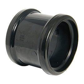 FloPlast 110mm Black Double Socket Pipe Coupling - SP105B Medium Image