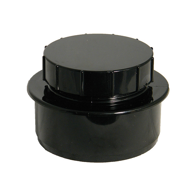 FloPlast 110mm Black Screwed Access Cap - SP292B Large Image