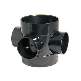 FloPlast 110mm Black Short Boss Pipe - SP583B Large Image