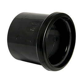 FloPlast 110mm Black Single Socket Pipe Coupling - SP124B Medium Image