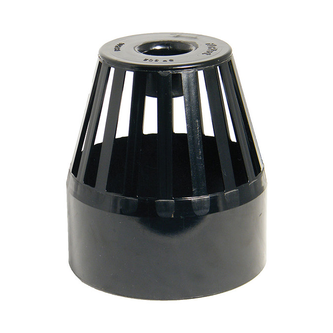 FloPlast 110mm Black Vent Terminal - SP302B Large Image