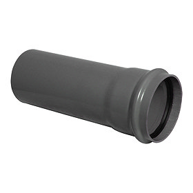 FloPlast 110mm x 3m Anthracite Grey Single Socket Soil Pipe - SP3AG Large Image