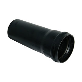 FloPlast 110mm x 3m Black Single Socket Soil Pipe - SP3B Medium Image