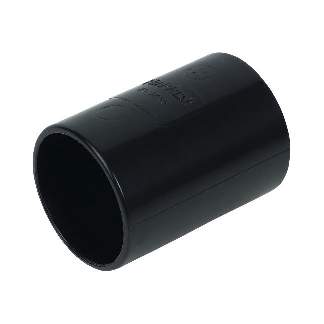 FloPlast 32mm Black ABS Straight Coupling - WS07B Large Image