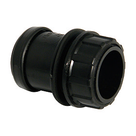 FloPlast 32mm Black Push-Fit Tank Connector - WP60B Large Image