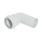 FloPlast 32mm White Push-Fit 90° Conversion Bend - WP26W Large Image