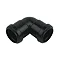 FloPlast 32mm Black Push-Fit 90° Bend - WP10B Large Image