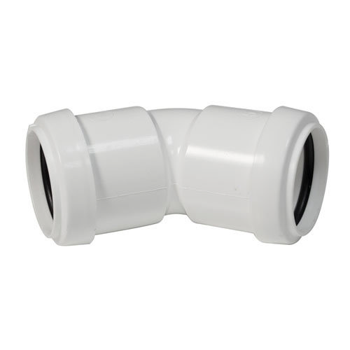 FloPlast 32mm White Push-Fit 135° Bend - WP18W Large Image