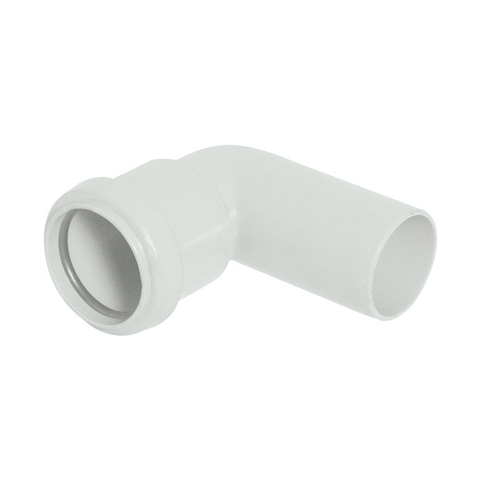 FloPlast 32mm White Push-Fit 90° Conversion Bend - WP26W Large Image