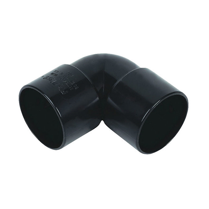 FloPlast 32mm Black ABS 90° Bend - WS10B Large Image