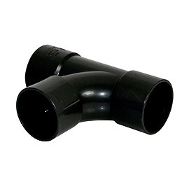 FloPlast 32mm Black ABS Tee - WS22B Large Image