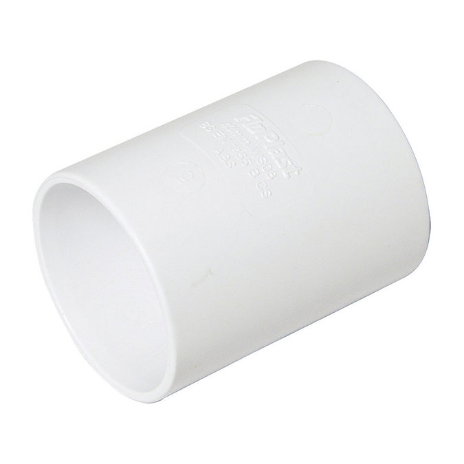 FloPlast 32mm White ABS Straight Coupling - WS07W Large Image