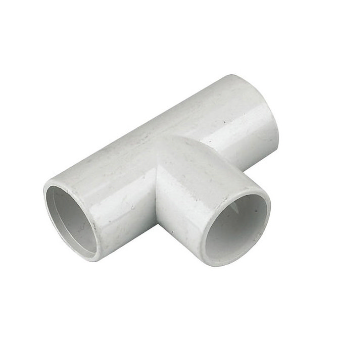 FloPlast White Overflow System Tee 21.5mm - OS13W Large Image