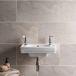 Florencio Light Grey Stone Effect Wall & Floor Tiles - 300 x 600mm