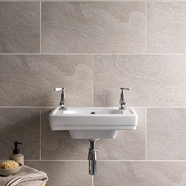 Florencio Light Grey Stone Effect Wall & Floor Tiles - 300 x 600mm
