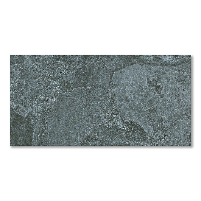 Florencio Dark Grey Stone Effect Wall & Floor Tiles - 300 x 600mm