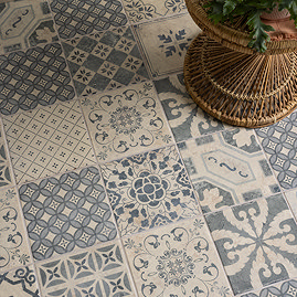 Florent Encaustic Effect Wall and Floor Tiles - 200 x 200mm