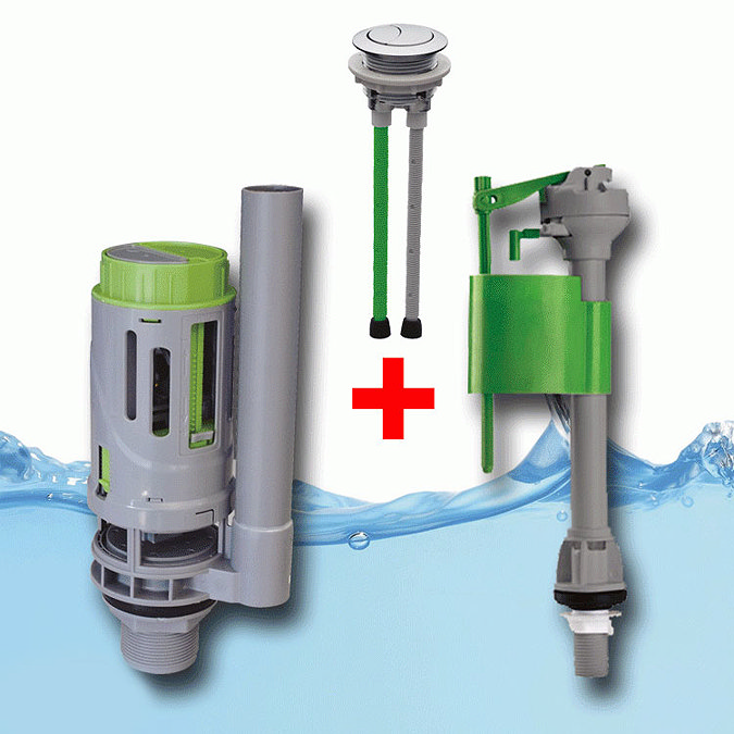 FlushKING - Complete Repair Pack 1 - Top Flush - Fixed Bottom Fill - FK-SF-TP Large Image