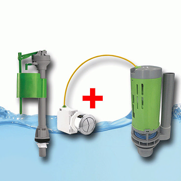 FlushKING - Complete Repair Pack 3 - Cable Flush - Fixed Bottom Fill - FK-SF-FM Profile Large Image