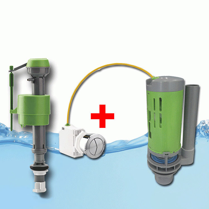 FlushKING - Complete Repair Pack 4 - Cable Flush - Adjustable Bottom Fill - FK-AF-FM Large Image