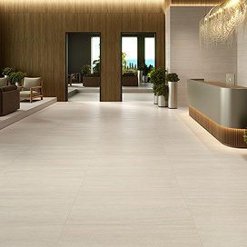 Fobello Large Format Beige Travertine Stone Effect Wall and Floor Tiles - 600 x 1200mm