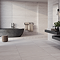 Fobello Large Format White Travertine Stone Effect Wall and Floor Tiles - 600 x 1200mm