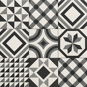 Fordwich Patterned Wall and Floor Tiles - 200 x 200mm