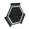 Forio Hexagon Black Marble Effect Tiles - 220 x 250mm