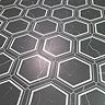 Forio Hexagon Black Marble Effect Tiles - 220 x 250mm
