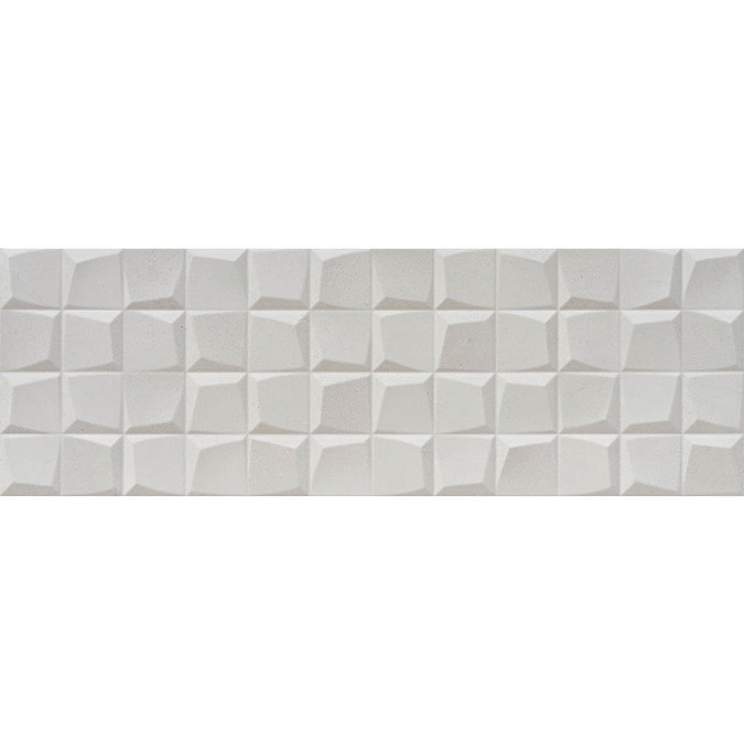 Forma Stone White Relief Wall Tiles - 300 x 900mm Profile Large Image