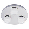 Forum Amalfi Chrome LED 3 Light Flush Ceiling Fitting - SPA-31736-CHR  Profile Large Image