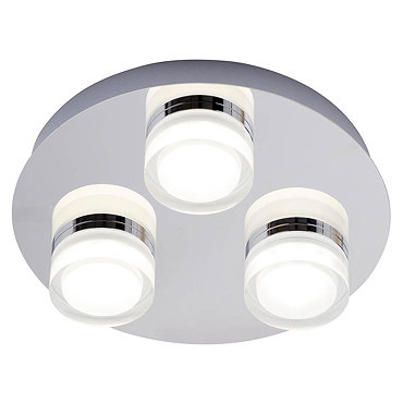 Forum Amalfi Chrome LED 3 Light Flush Ceiling Fitting - SPA-31736-CHR  Profile Large Image