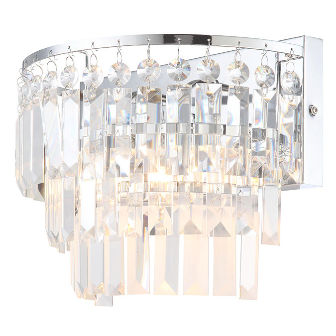 Forum Belle 2 Light Wall Fitting - SPA-24679-CHR Large Image