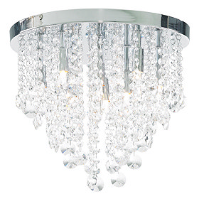 Forum Celeste 9 Light Flush Ceiling Fitting - SPA-24871-CHR Large Image