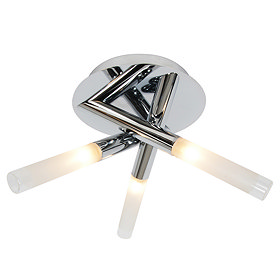 Forum - Crux 3 Light Ceiling Fitting - SPA-20829-CHR Large Image