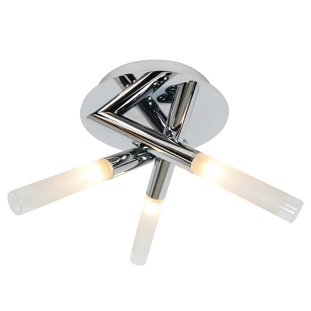 Forum - Crux 3 Light Ceiling Fitting - SPA-20829-CHR Large Image
