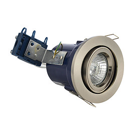 Forum Electralite Adjustable Satin Chrome Fire Rated Downlight - ELA-27466-SCHR Large Image
